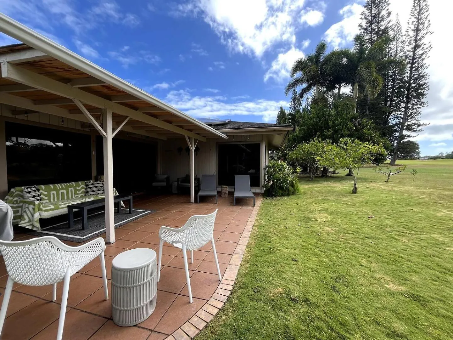 Modern Private Home, 3/3, Ac, Golf Course View, Beach Gear, One Level Princeville USA